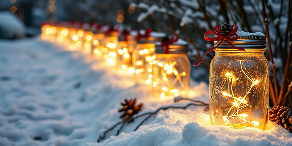 Weihnachtsdeko draußen - Zauberhafte Gartenlaternen gestalten
