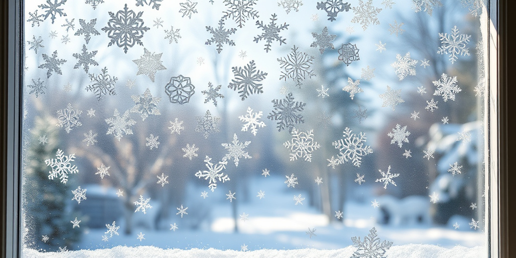 Winter Deko Ideen - - Fensterbilder für eine magische Aussicht