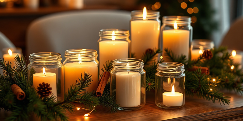 Winter Deko Ideen - - Kreative Kerzenarrangements gestalten