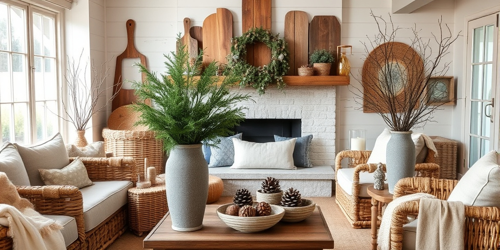 Winter Deko Ideen - - Naturmaterialien für rustikalen Charme