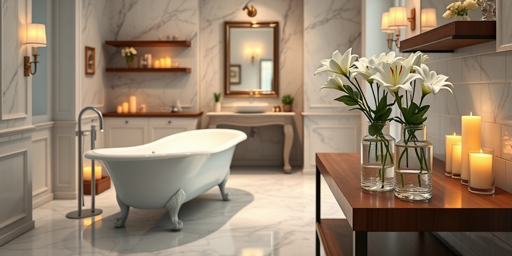 Zeitlose Badezimmer-Deko-Ansprüche