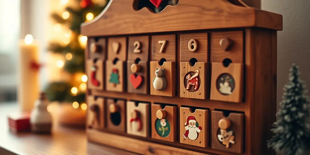 Adventskalender aus Holz