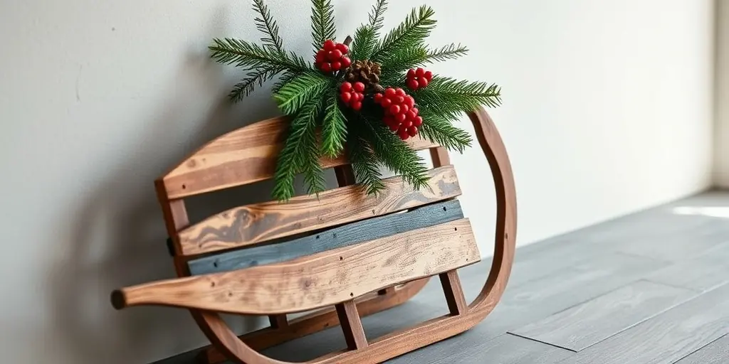 Alter Schlitten als Blickfang