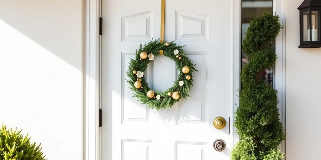 Anbringung: So kommt der Kranz zur Geltung