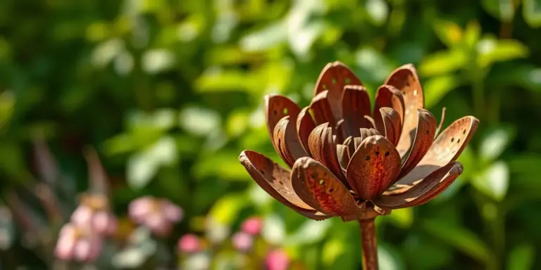 ausgefallene-gartendeko-rost