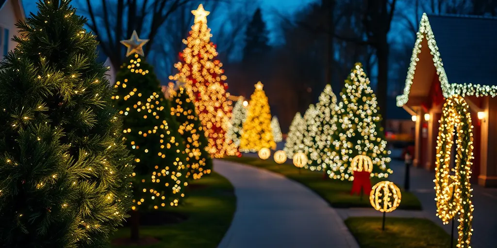 Außenbereich: Weihnachtlicher Glanz im Freien