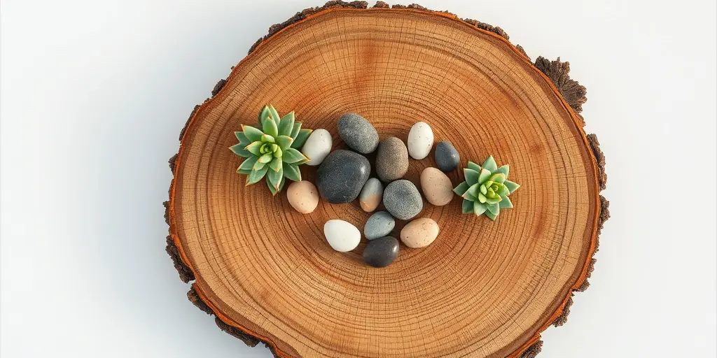 Baumstamm als Beistelltisch