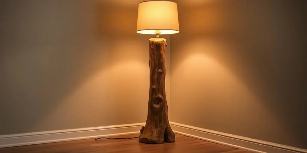 Baumstamm als Raumteiler