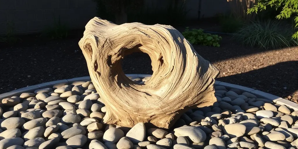 Baumstamm als Skulptur