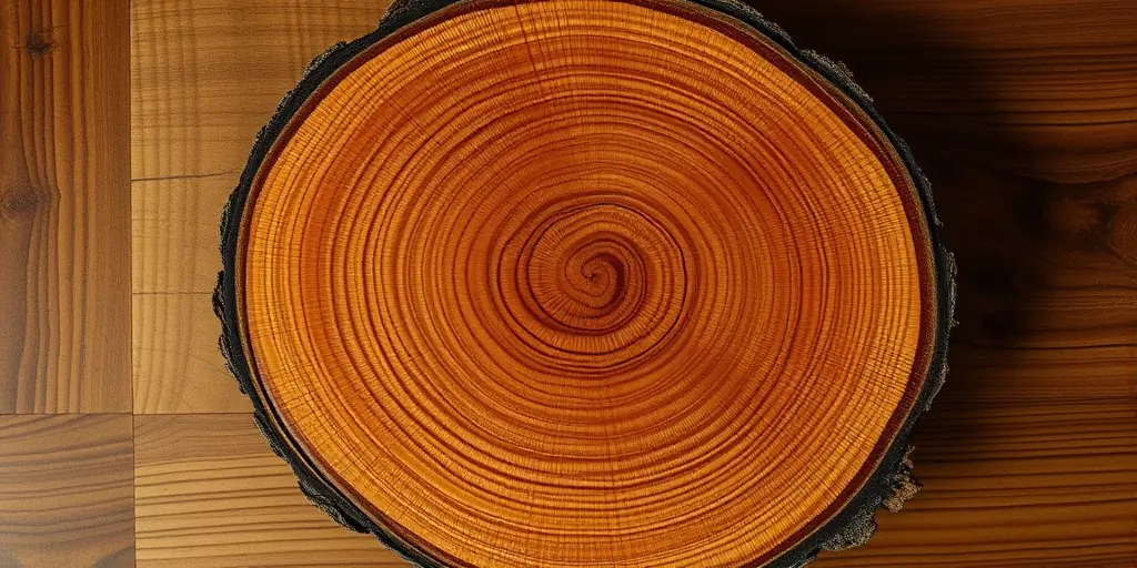 Baumstammscheiben als Untersetzer