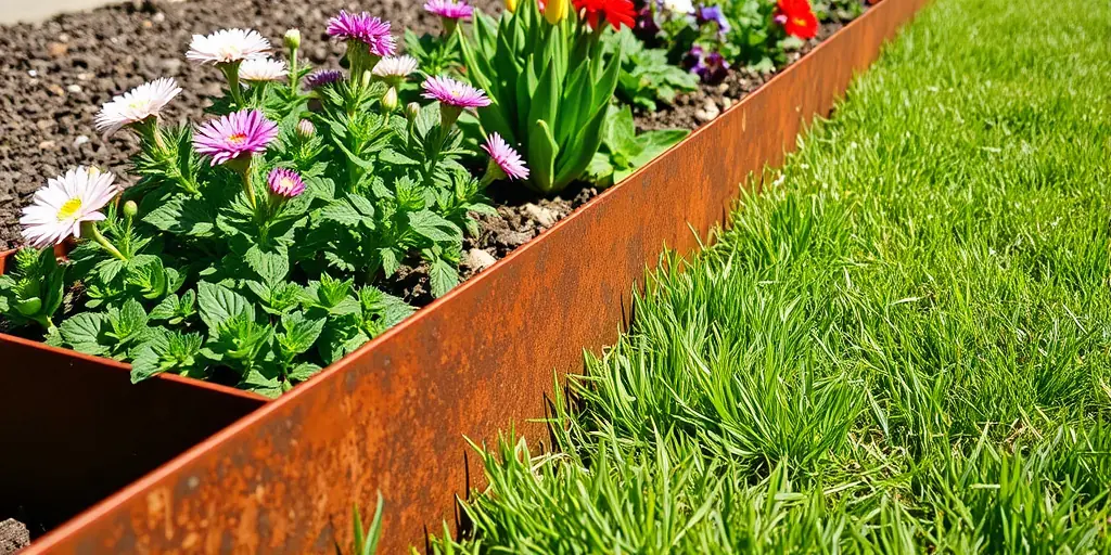 Beeteinfassungen für klare Linien