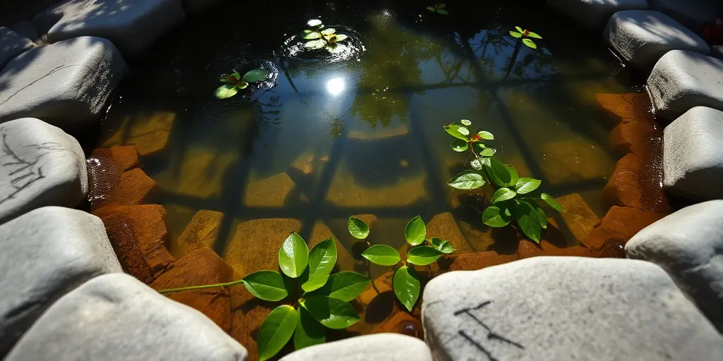 Beruhigende Wasserspiele