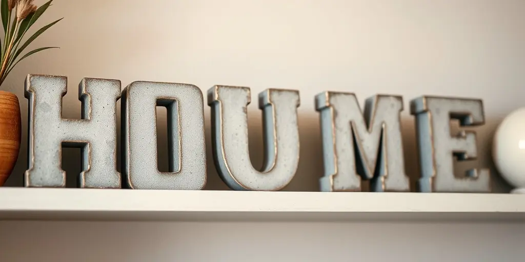 Buchstaben und Schriftzüge