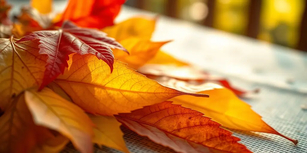 Buntes Herbstlaub als Blickfang
