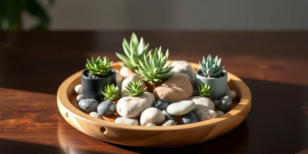 Deko Tablett als Centerpiece