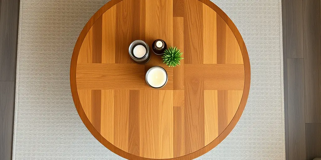 Der Couchtisch: Mittelpunkt mit Holz-Charme