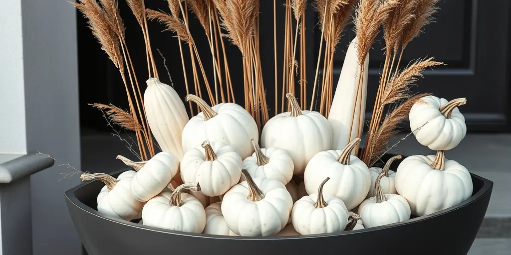 Die Basis: Kürbisse und Gräser