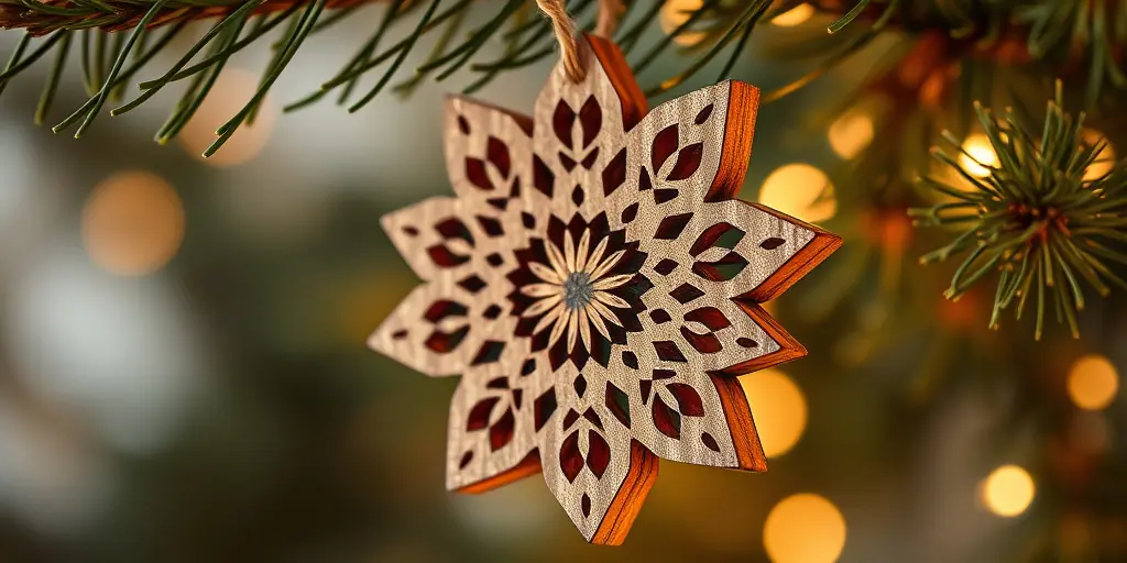 DIY-Tannenbaum Deko aus Holz