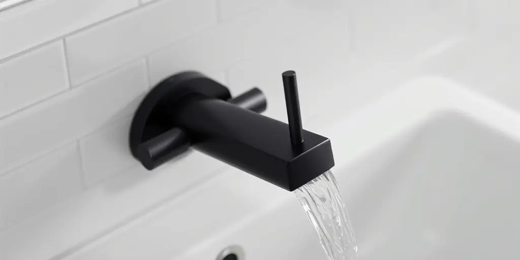 Elegante schwarze Armaturen