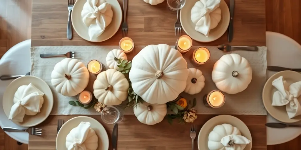 Elegante Tischdekoration