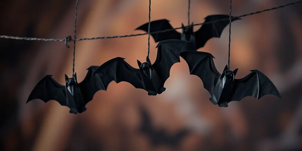 Fledermaus-Schwärme aus Papier