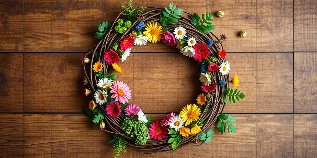 Frühlingshafter Türkranz