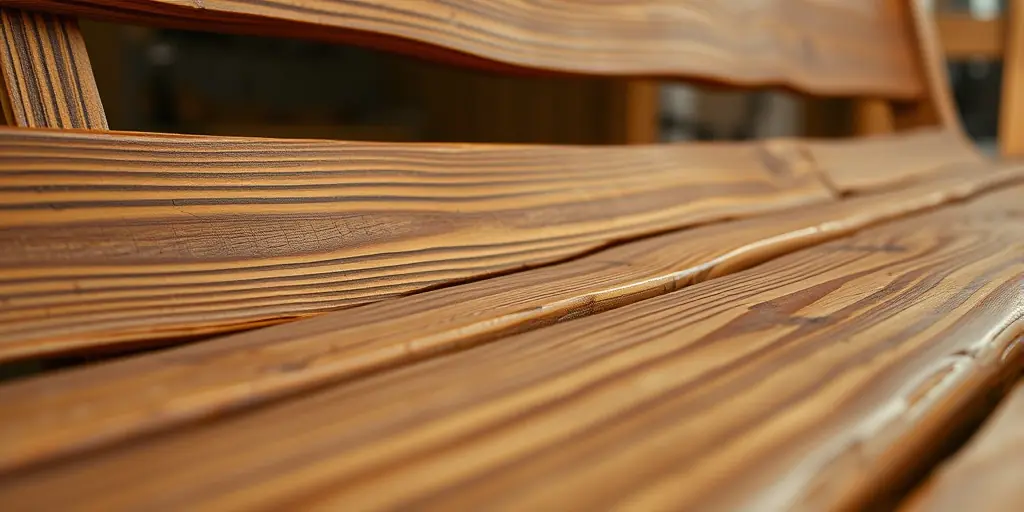 Gemütliche Holzbänke