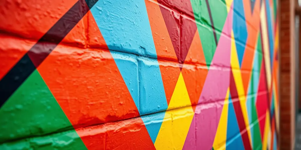Geometrische Muster: Moderne Wandgestaltung