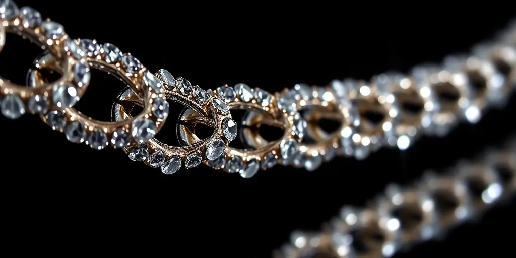 Glitzernde Ketten: Glamouröse Akzente