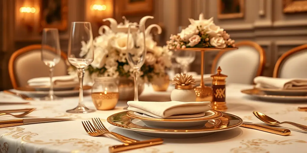Goldene Akzente für Eleganz