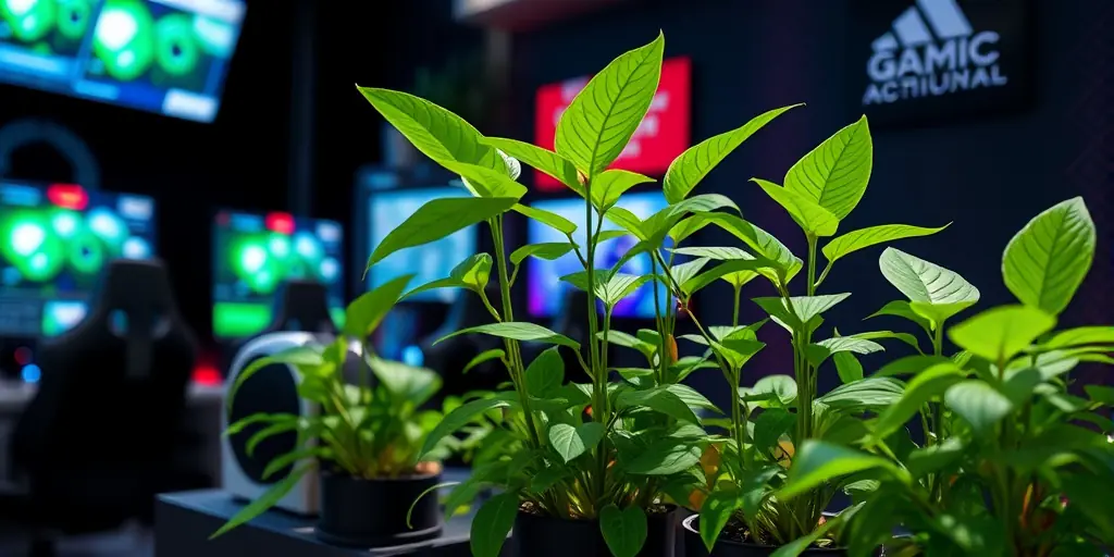 Grüne Oase: Pflanzen im Gaming-Zimmer