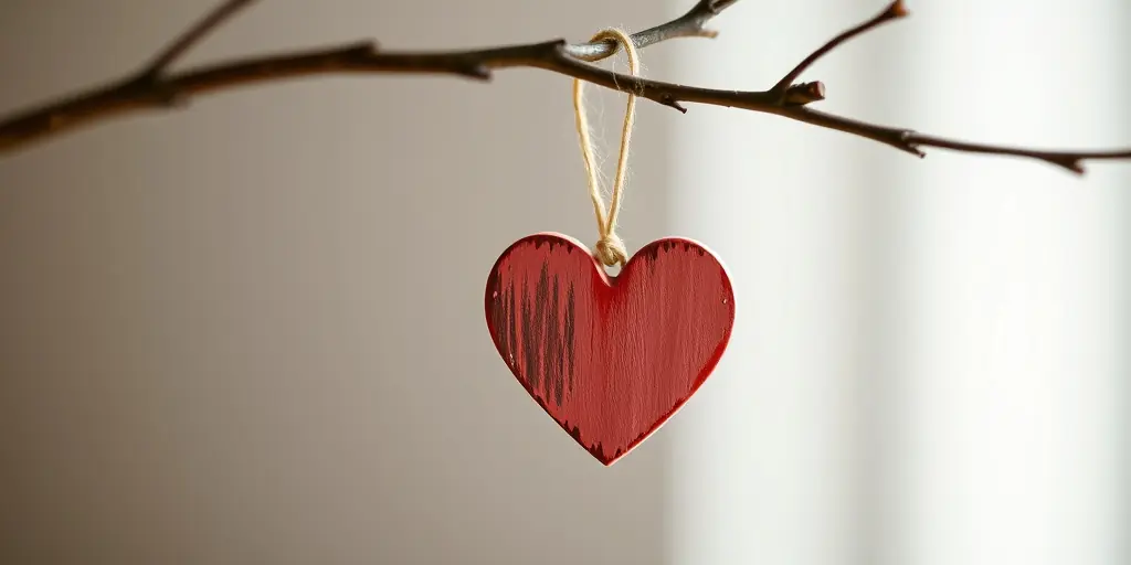 Holzherzen als Geschenkidee