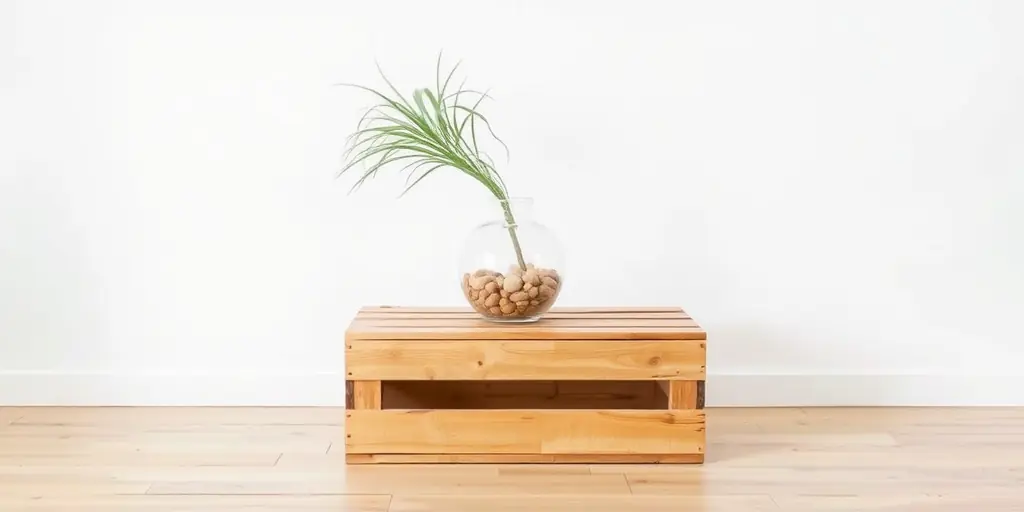 Holzkisten als Dekorationselement