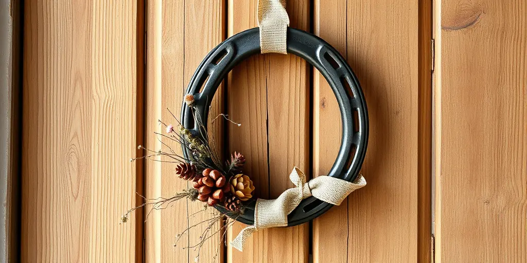 Hufeisen-Kranz: Willkommensgruß mit Glück