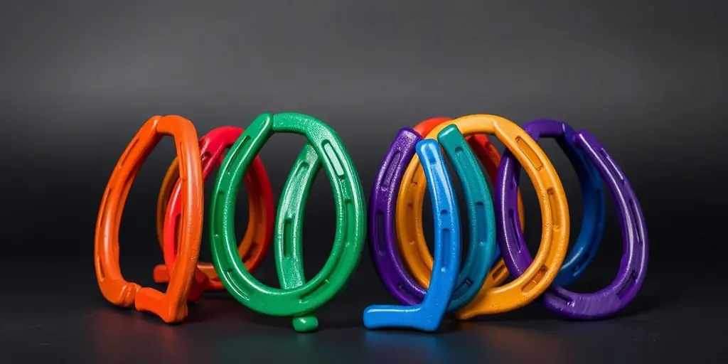 Hufeisen-Kunst: Abstrakte Formen