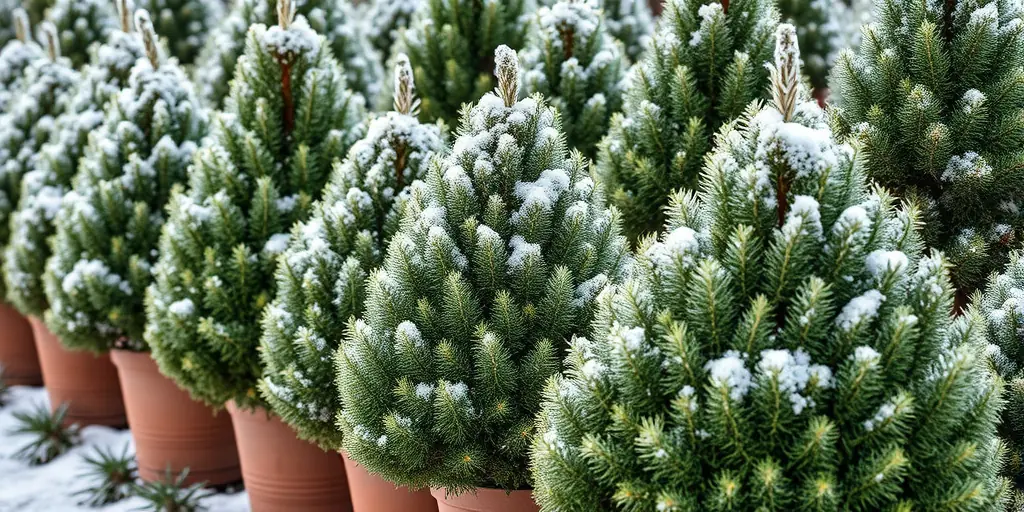 Immergrüne Pflanzen einsetzen