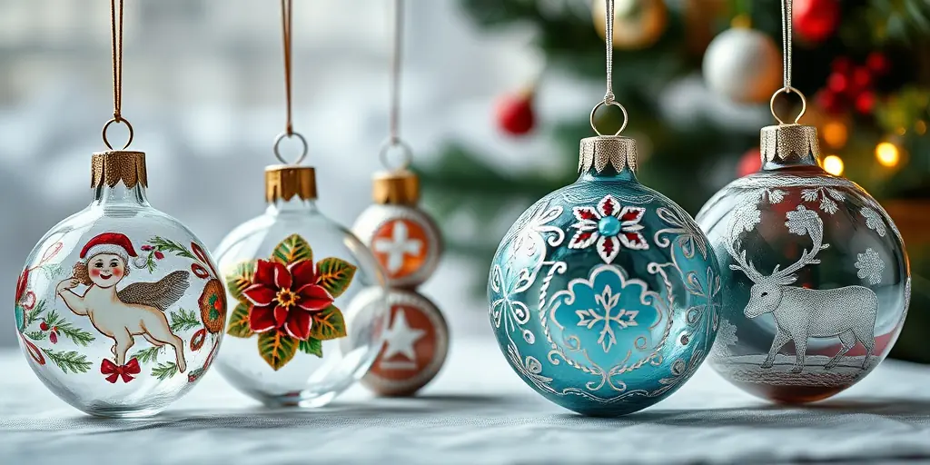 Individuelle Glaskugeln bemalen