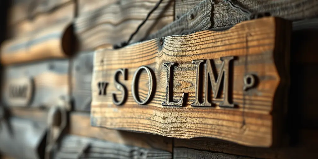 Individuelle Holzschilder