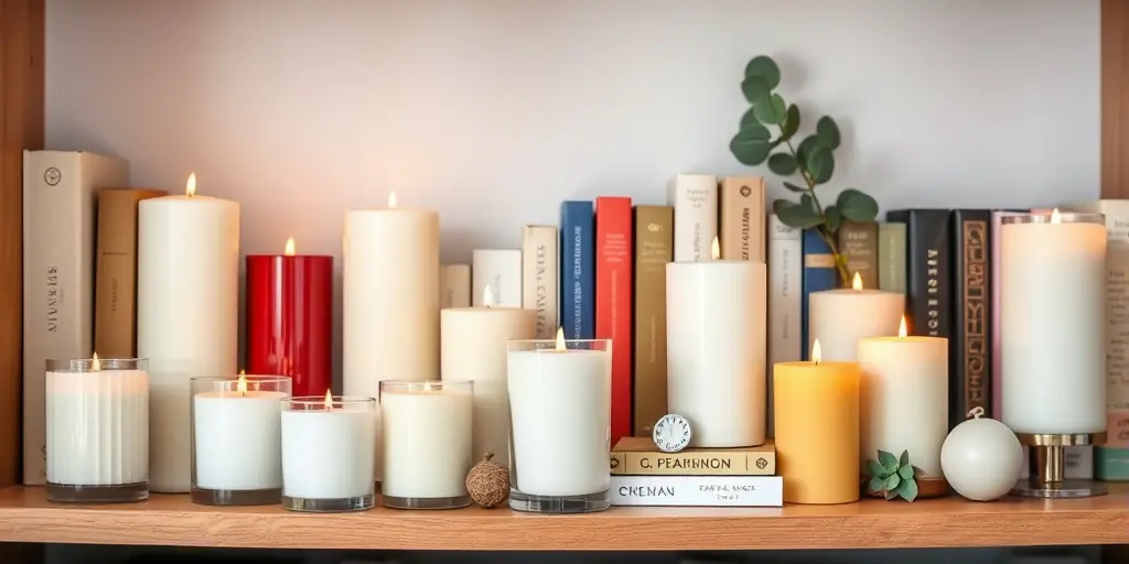 Kerzen im Raum platzieren