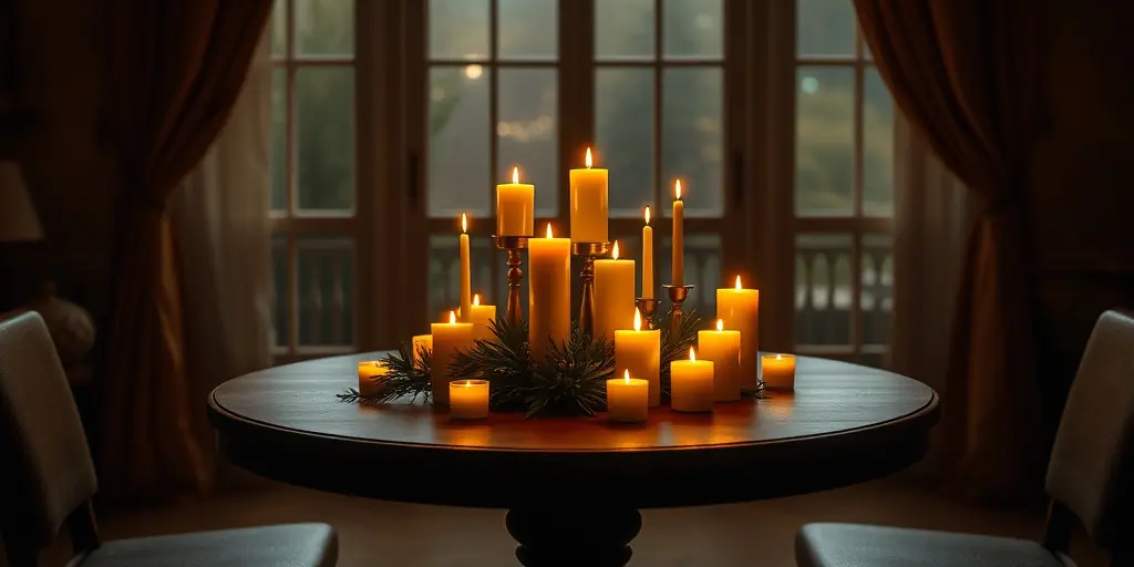 Kerzenlicht für Romantik