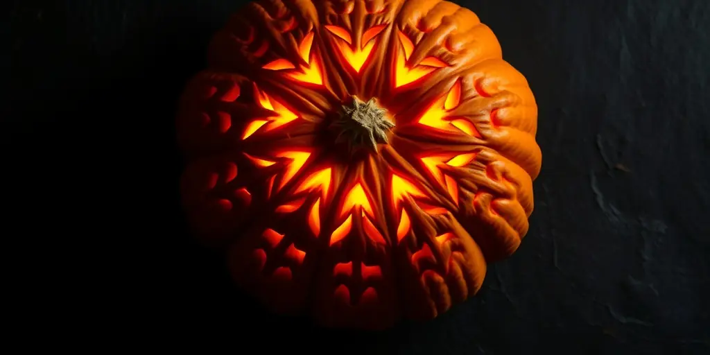 Klassisches Kürbisschnitzen