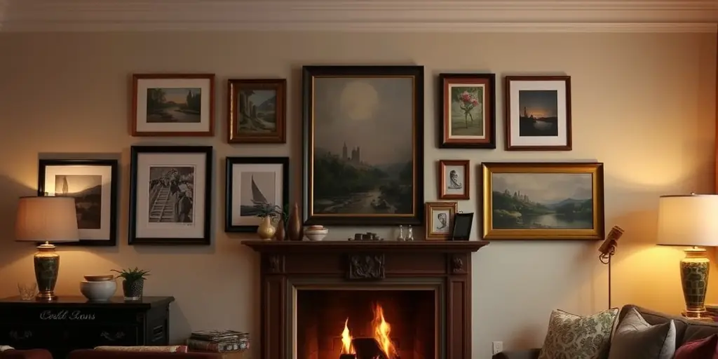 Kreative Hängung und Präsentation