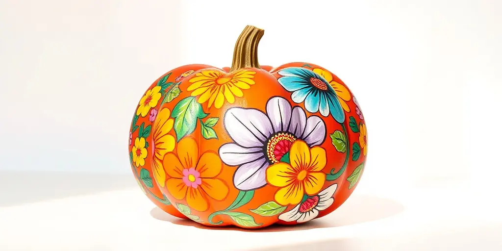 Kürbisse bemalen: Farbenfrohe Kunstwerke