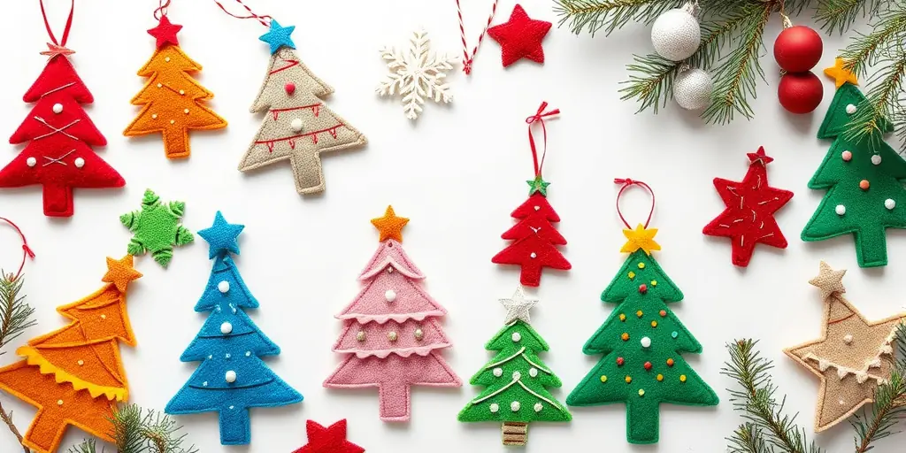 Kuscheliger Christbaumschmuck aus Filz