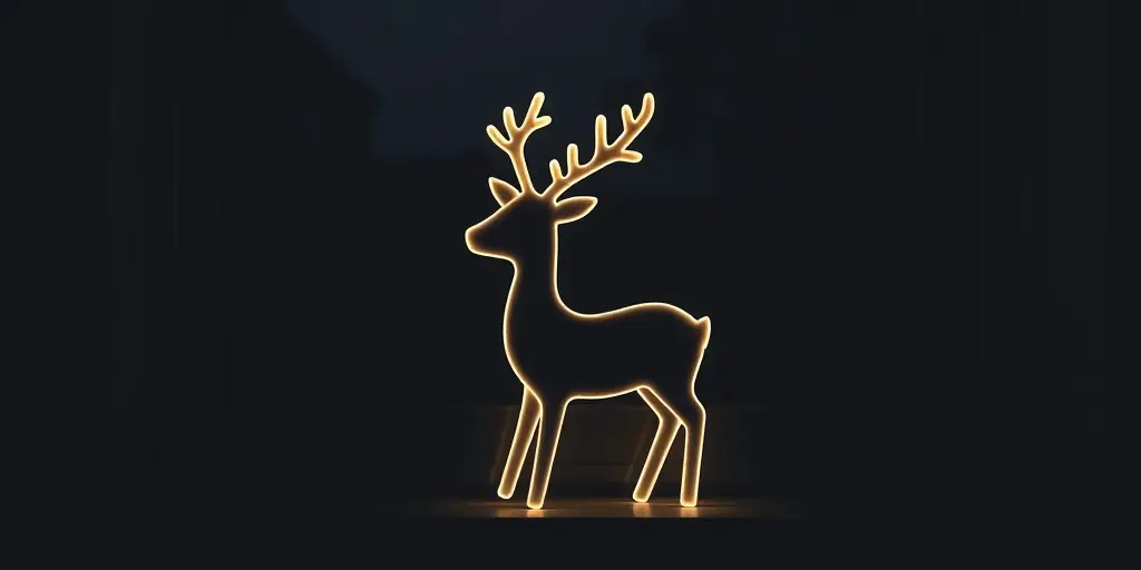 Leuchtende LED-Figuren