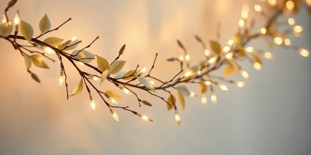 Lichterketten mit Deko-Elementen