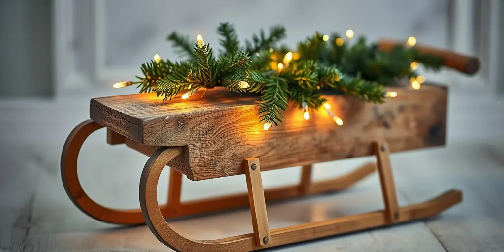 Lichterzauber: Schlitten beleuchten