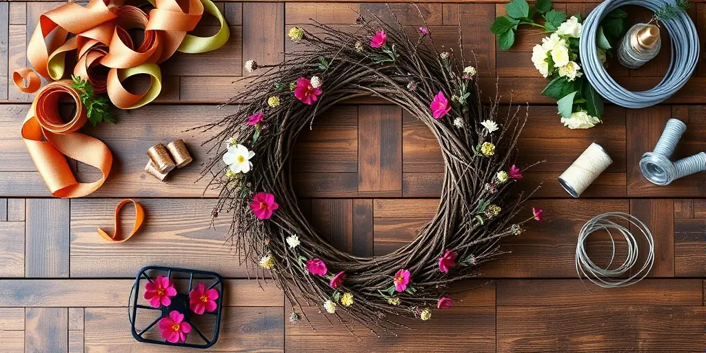 Materialien für den perfekten Kranz