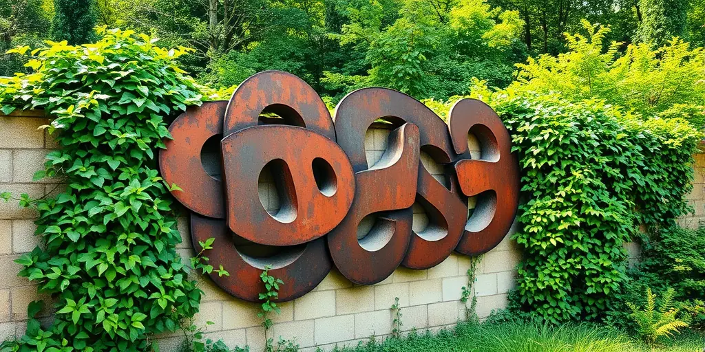 Metall Deko für den Außenbereich: Gartenkunst