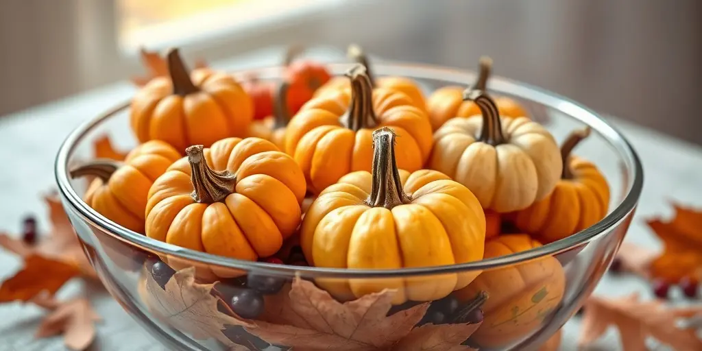 Mini-Kürbisse: Herbstliche Arrangements